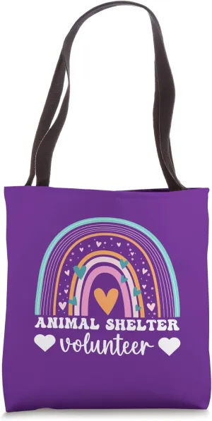Retro Animal Shelter Volunteer Appreciation Dog Volunteering Tote Bag