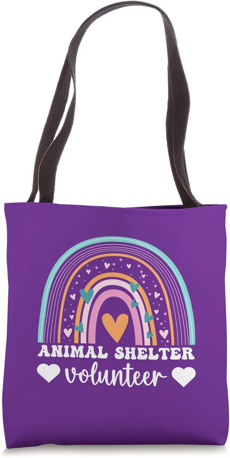 Retro Animal Shelter Volunteer Appreciation Dog Volunteering Tote Bag