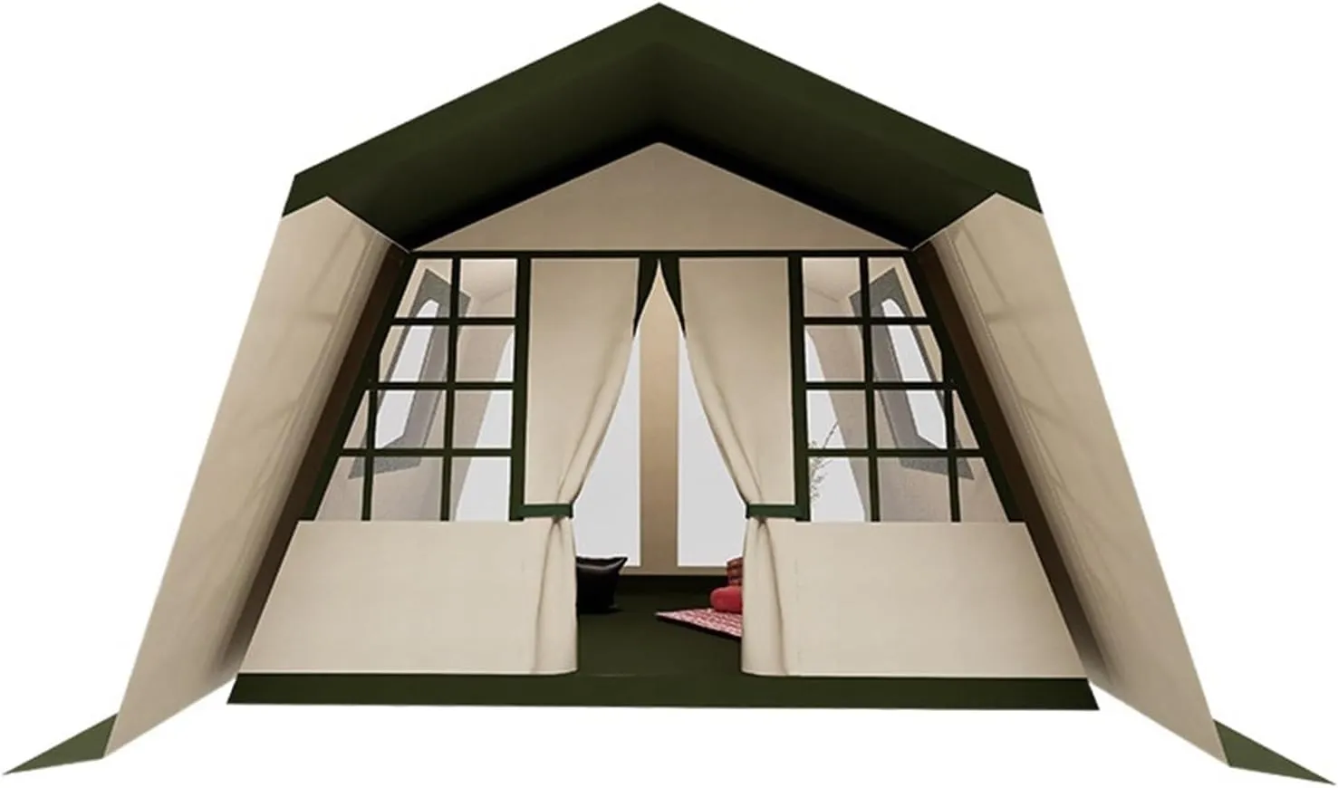 Ridge Tent Outdoor Camping Camping One Room One Living Room Rainproof Windproof Family Double Layer Tent