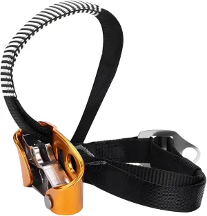 Right Foot Ascender for 8-12 Mm Ropes, Aluminum Magnesium Alloy, 330 Max Load, Ideal for Caving, Mountaineering, and Rock Climbing