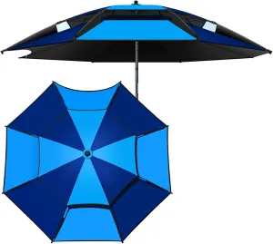 ROLTIN Garden Parasol,Fishing Parasol Umbrella Sun Shade Shelter - with Fishing Accessories - Garden Umbrellas Rainproof - 99% Sunscreen Protection Used for Outdoor Camping Patio Beach Po, Blue