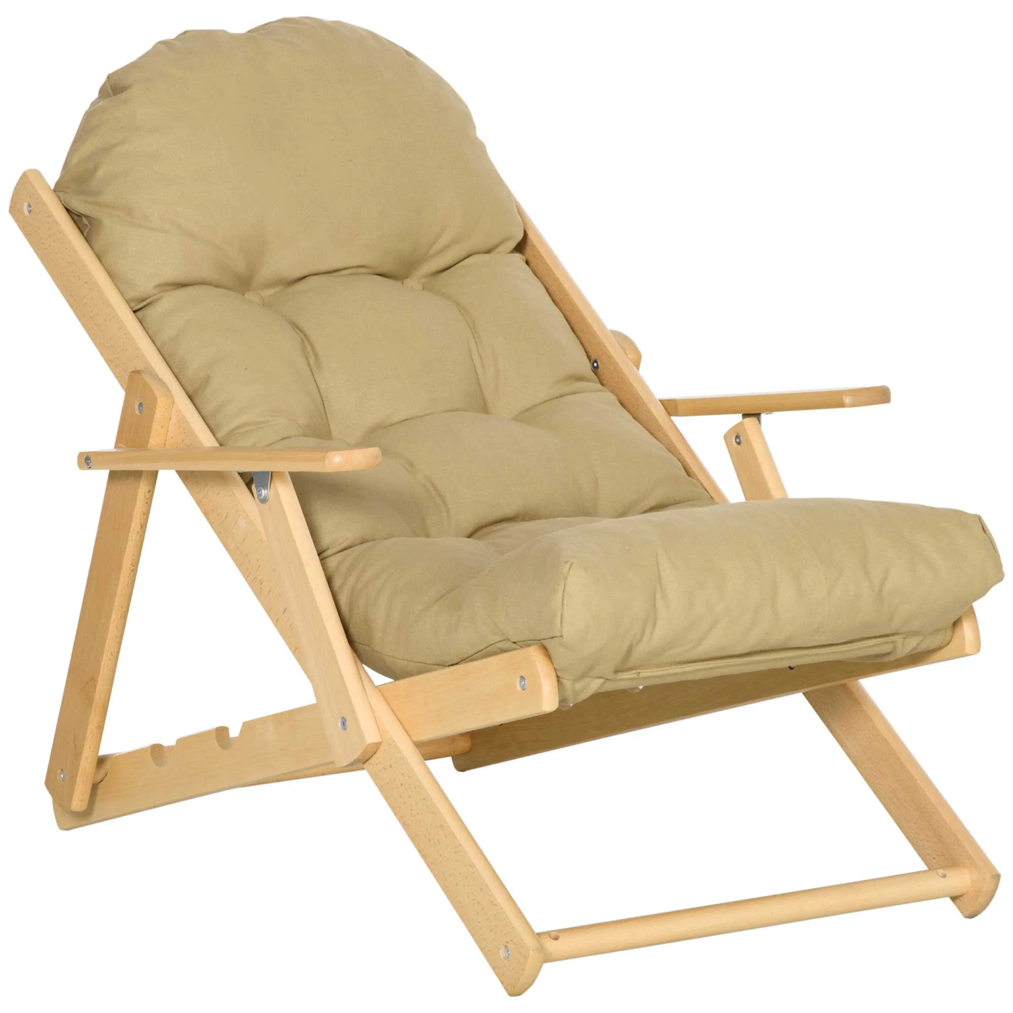 Rootz Accent Chair - Relax Chair - Upholstered Armchair - Adjustable Comfort - 71x89x96 cm - Foldable Design