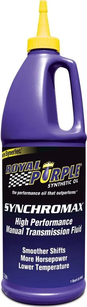 Royal Purple 12512 Synchromax High Performance Synthetic Manual Transmission Fluid - 1 qt. (Case of 12)