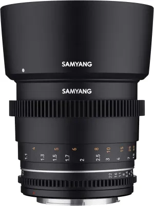 Samyang 85mm T1.5 High Speed Full Frame VDSLR MK2 for Sony E (SYDSX85-E)
