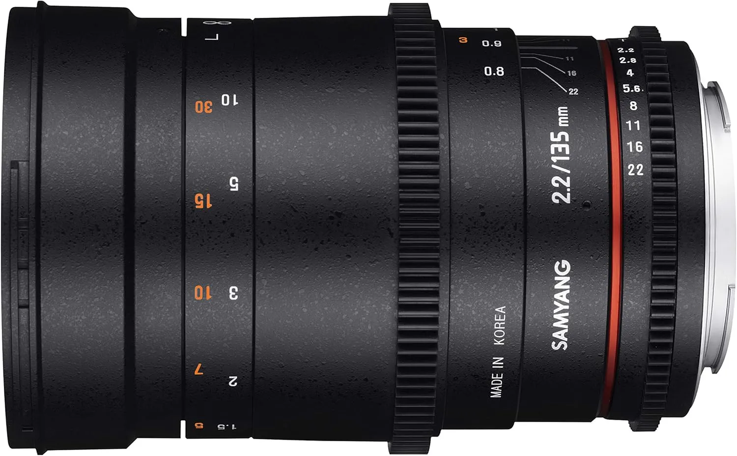 Samyang SYDS135M-N VDSLR II 135 mm f/2.2-22 Telephoto-Prime Lens for Nikon F Mount Digital SLR Cameras