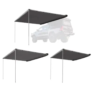 San Hima Car Side Awning Pull-out Telescoping Poles Waterproof Car Shade