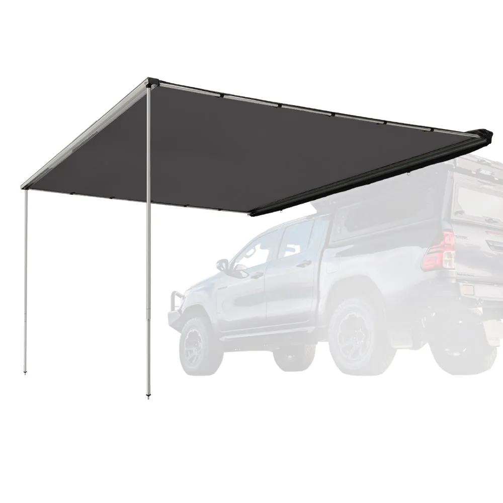 San Hima Car Side Awning Pull-out Telescoping Poles Waterproof Car Shade
