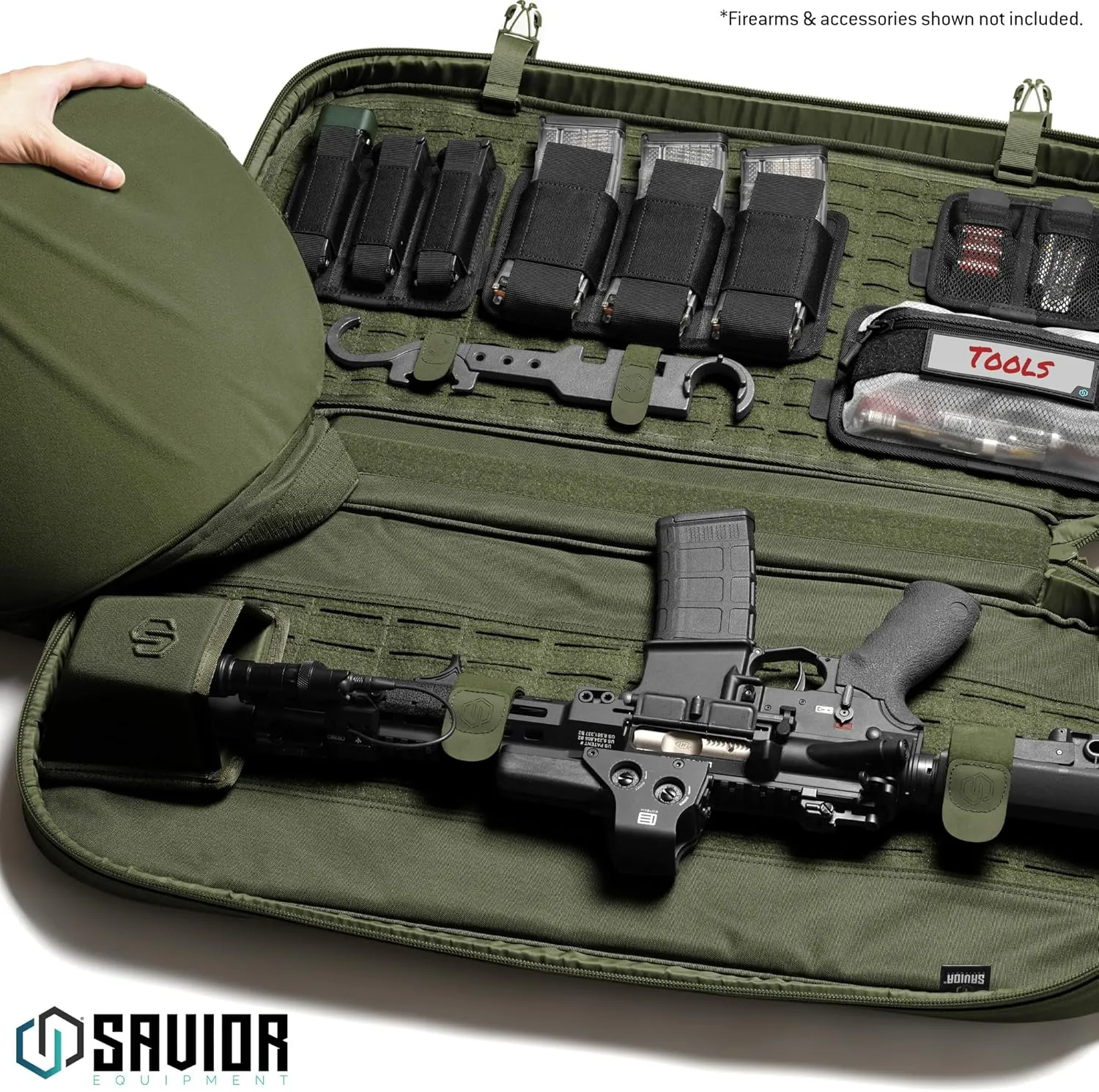 Savior Equipment Tactical Rifle Muzzle Cover Barrel Shield Protector, Semi-Hard Molded Muzzle Protection Cover w/Hook Backing, Range Gear Utility Storage Pocket
