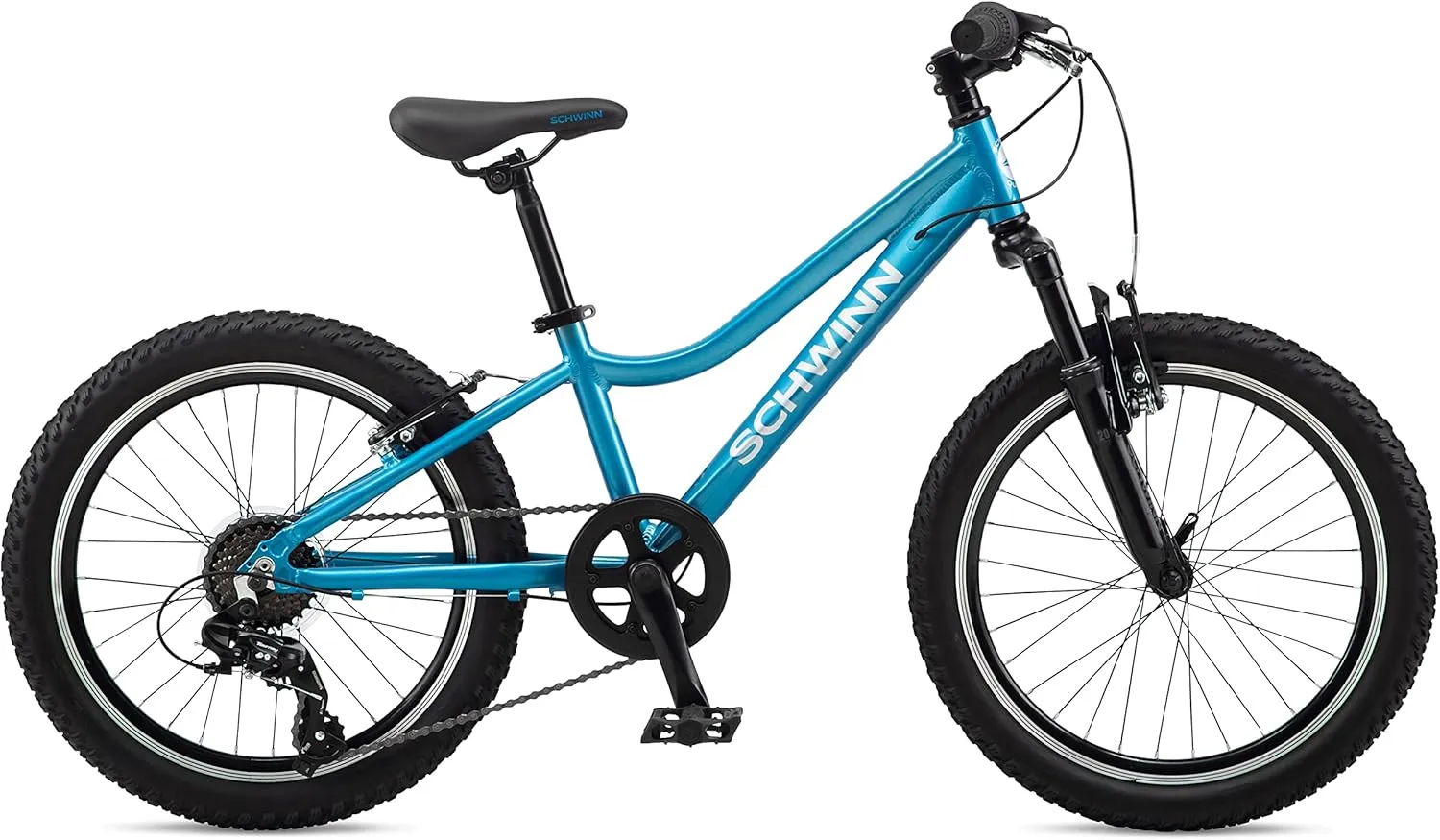 Schwinn High Timber Mountain Bike for Adult Youth Men Women Boys Girls, 24 to 29-Inch Wheels, 7 or 21-Speeds, Front Suspension, Aluminum and Steel Frame Options