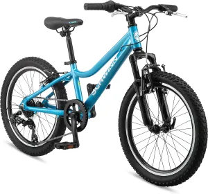 Schwinn High Timber Mountain Bike for Adult Youth Men Women Boys Girls, 24 to 29-Inch Wheels, 7 or 21-Speeds, Front Suspension, Aluminum and Steel Frame Options
