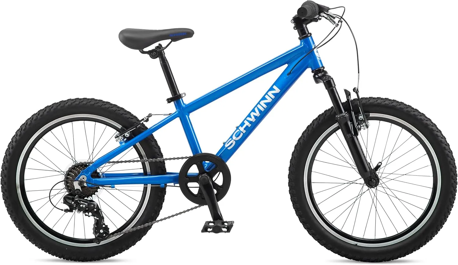 Schwinn High Timber Mountain Bike for Adult Youth Men Women Boys Girls, 24 to 29-Inch Wheels, 7 or 21-Speeds, Front Suspension, Aluminum and Steel Frame Options