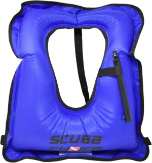 Scuba Choice Snorkel Vest for Adult with Crotch Strap, Durable Inflatable Snorkeling Vests fit Adults Over 200lbs, Easy Oral Inflator, Nylon & TPU Material - Royal Blue, XL