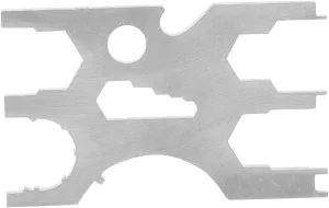 Scuba Diving Multi Tool | 316 Stainless Steel Regulator Repair Kit | Compact Credit Card Size for Divers/Snorkelers | 8 - in - 1 Essential Gear