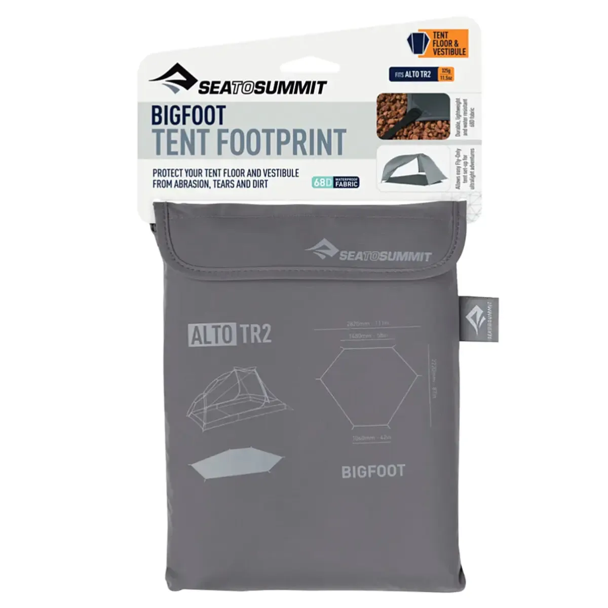 Sea To Summit Alto TR2 Bigfoot Tent Footprint - Grey