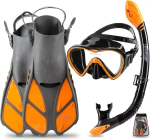 Seavenger Aviator Snorkeling Set with Gear Bag