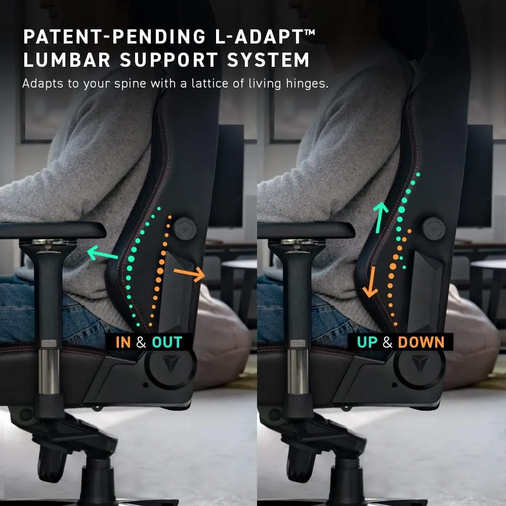 Secretlab Titan Evo K/DA All Out Gaming Chair - Reclining - Ergonomic & Comfortable Computer Chair with 4D Armrests - Magnetic Head Pillow & Lumbar Support - Small - Black - Leatherette