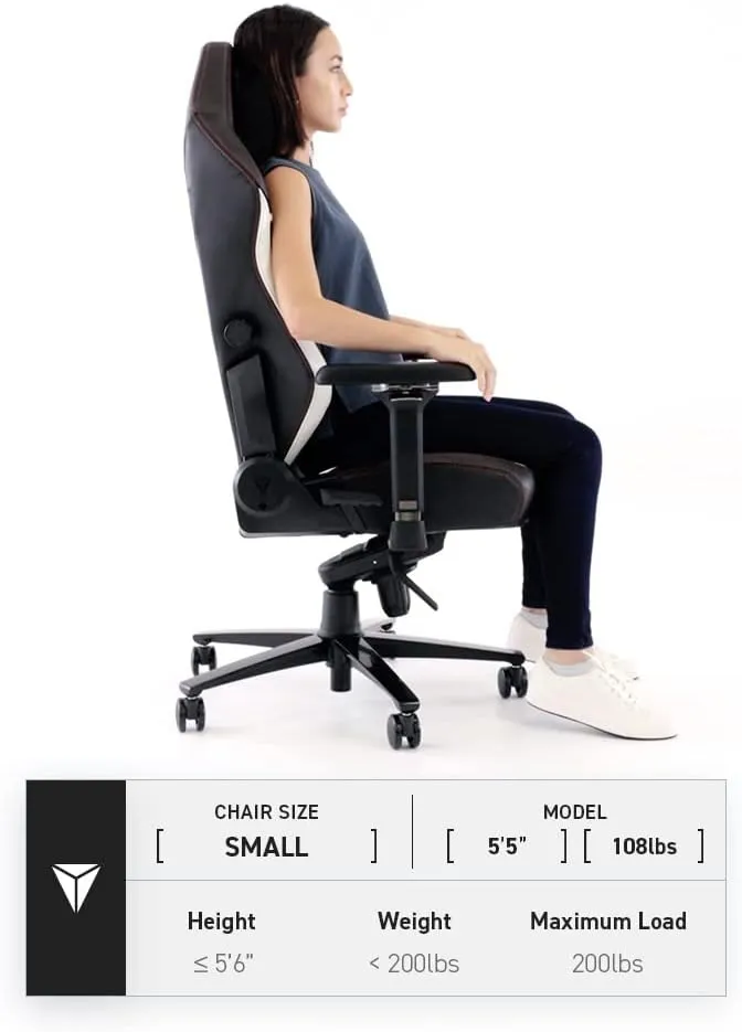 Secretlab Titan Evo K/DA All Out Gaming Chair - Reclining - Ergonomic & Comfortable Computer Chair with 4D Armrests - Magnetic Head Pillow & Lumbar Support - Small - Black - Leatherette