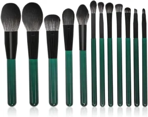 Set of 12 Eyeshadow Brushes Eye Makeup Brushes Smudging Nose Shadow Lip Beauty Tools
