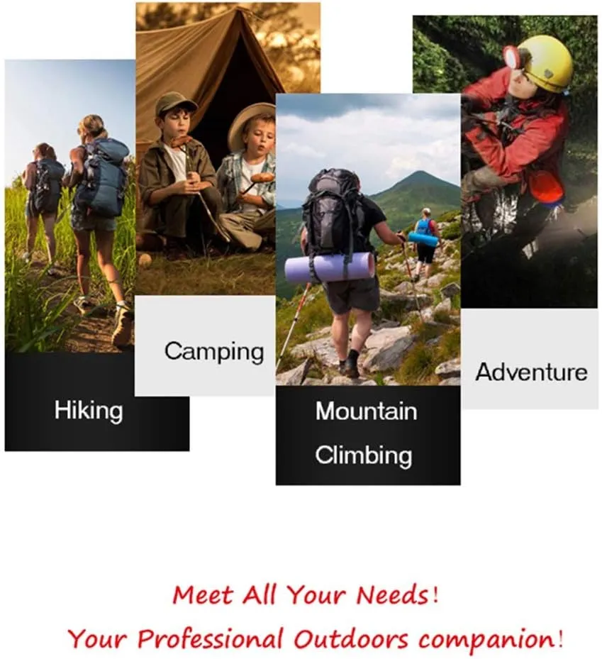 SGSG Trekking Poles - Folding Sticks,Adjustable, 4 Section Telescopic,Ultralight Aluminum Alloy for Nordic Walking Hiking,Outdoor,Running with EVA Grip and Lock System