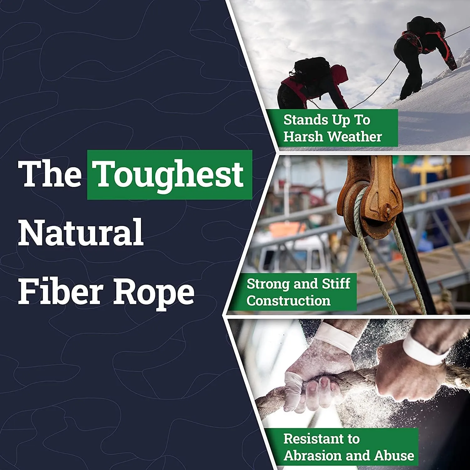 SGT KNOTS Twisted Sisal Rope Muti Purpose Durable - Sisal Twine Natural Rope and Thick Twine for Crafts, DIY, Gardening, Decor, Indoor, Outdoor Use - Sisal Rope in Multiple Lengths