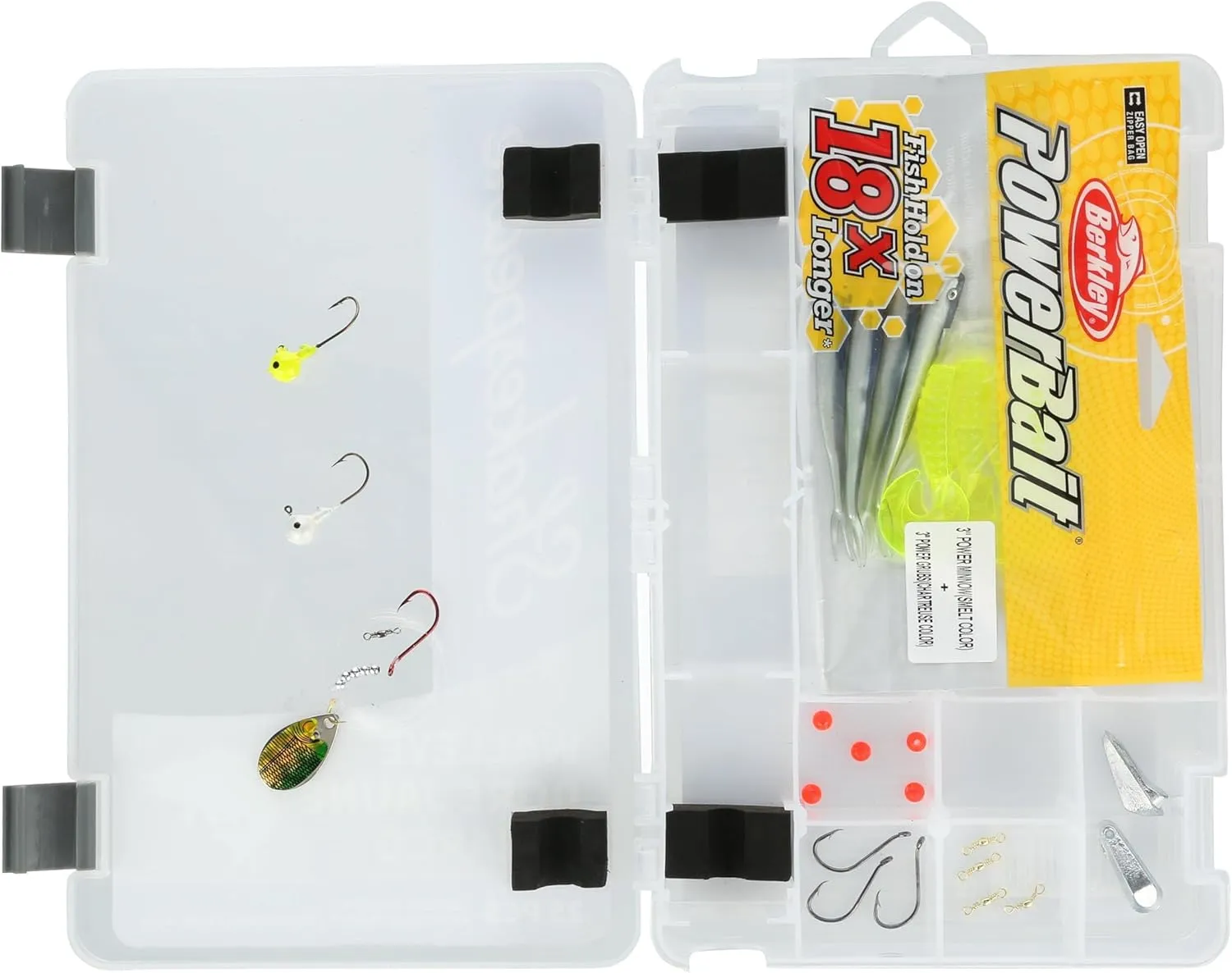 Shakespeare Catch More Fish Spincast Reel and Fishing Rod Combo with Kit