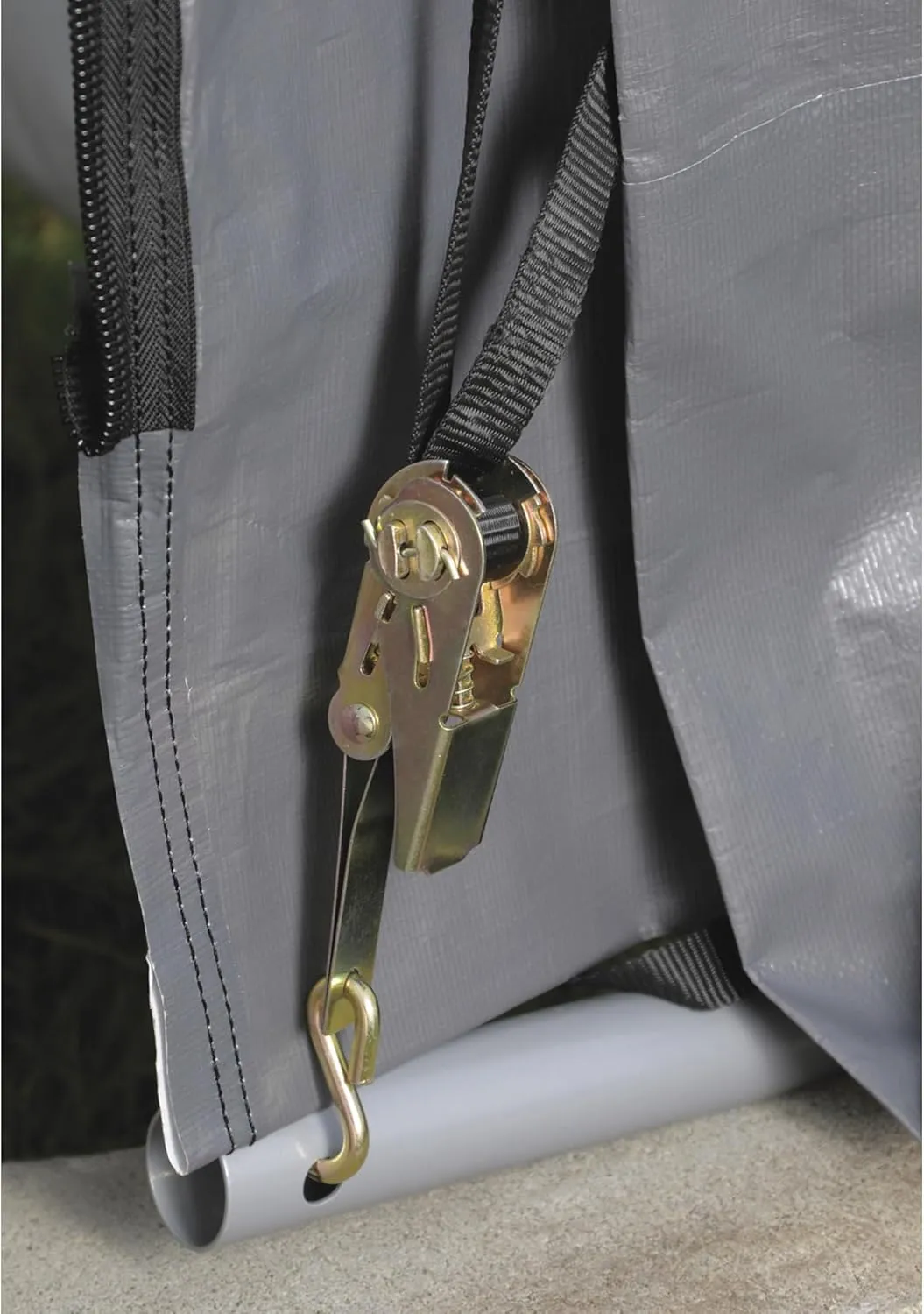 ShelterLogic 72434 Grey 12'x24'x8' Peak Style Shelter