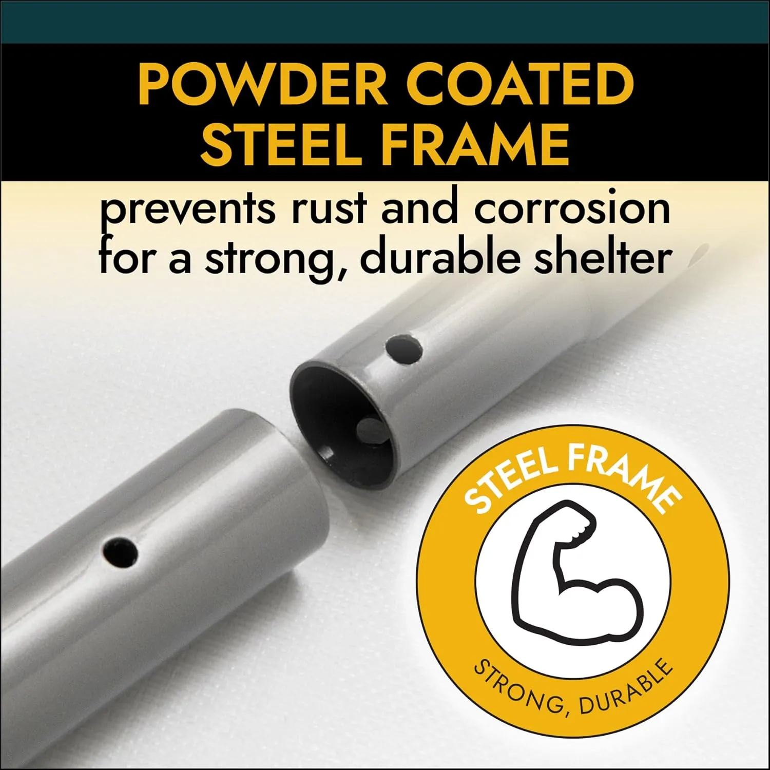 ShelterLogic Peak Style Roof Instant Garage Carport Car Canopy with Steel Frame and Waterproof UV-Treated Cover