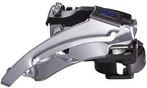 SHIMANO Altus Mountain Bike Front Derailleur - Multi-Clamp (Top-Swing/Dual Pull/Band-Type 34.9MM (W/31.8 & 28.6MM Adapter) - FD-M310)