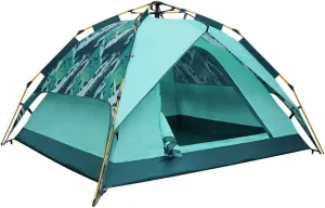 SHQ Tent 3-4 Person Camping Tent Automatic Waterproof Breathable Double Layer Tents Outdoor Hiking Picnic Quick Opening Tent Yurt