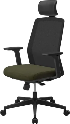 SIDIZ T40 SE Ergonomic Office Chair : Comfortable Home Office Chair for Light Users with Reclining Tilt Lock, Headrest, 3D Armrests, Mesh Back Computer Desk Chair, Alternative Gaming Chair (Khaki)