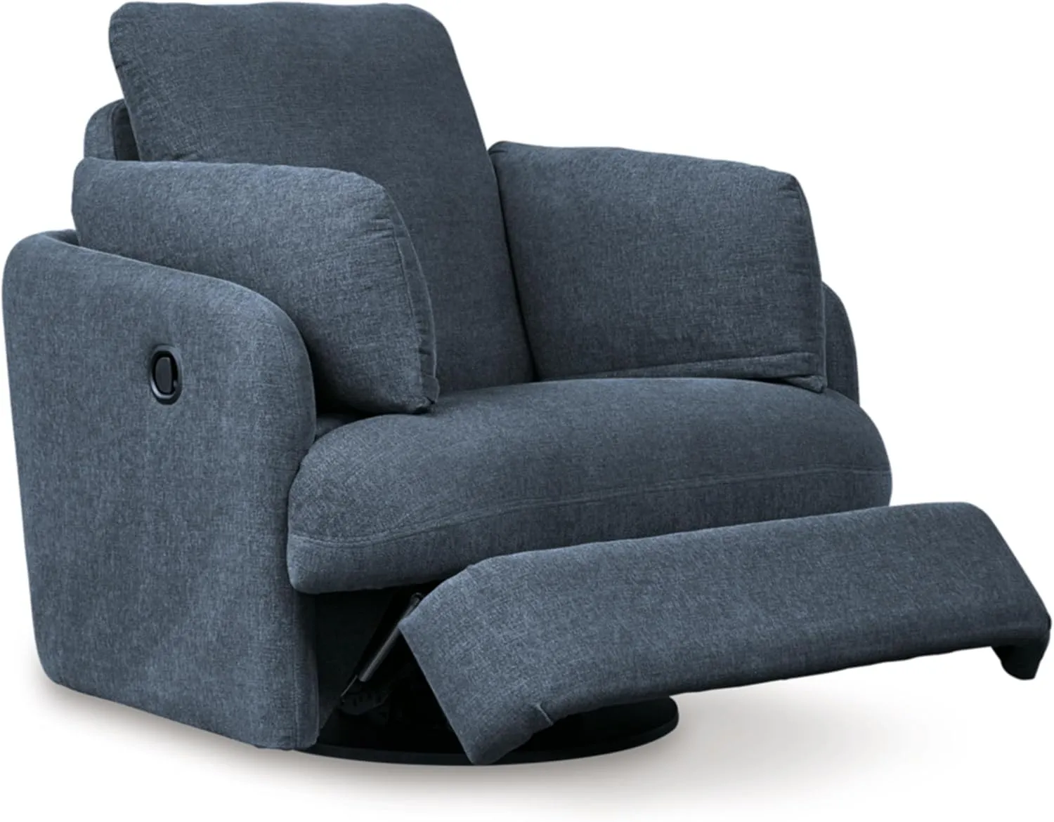 Signature Design by Ashley Modmax Contemporary Weather Resistant Manual Rocker Swivel Glider Recliner, Blue
