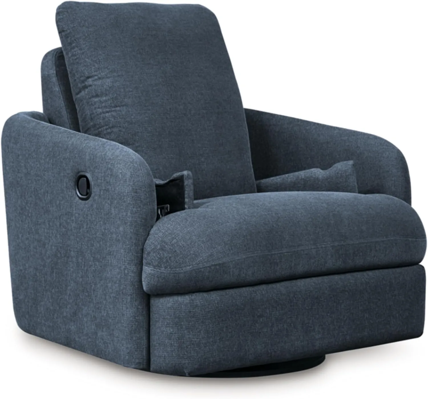 Signature Design by Ashley Modmax Contemporary Weather Resistant Manual Rocker Swivel Glider Recliner, Blue