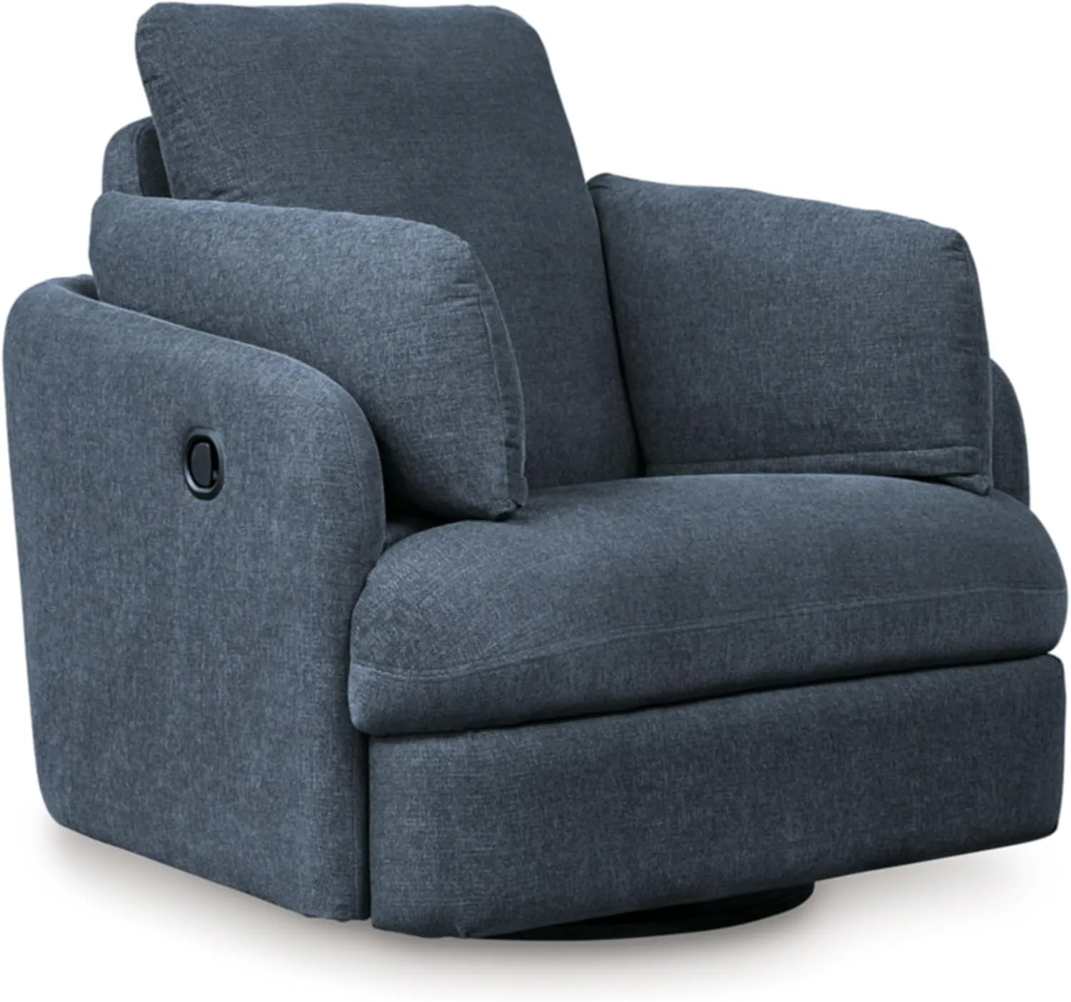 Signature Design by Ashley Modmax Contemporary Weather Resistant Manual Rocker Swivel Glider Recliner, Blue