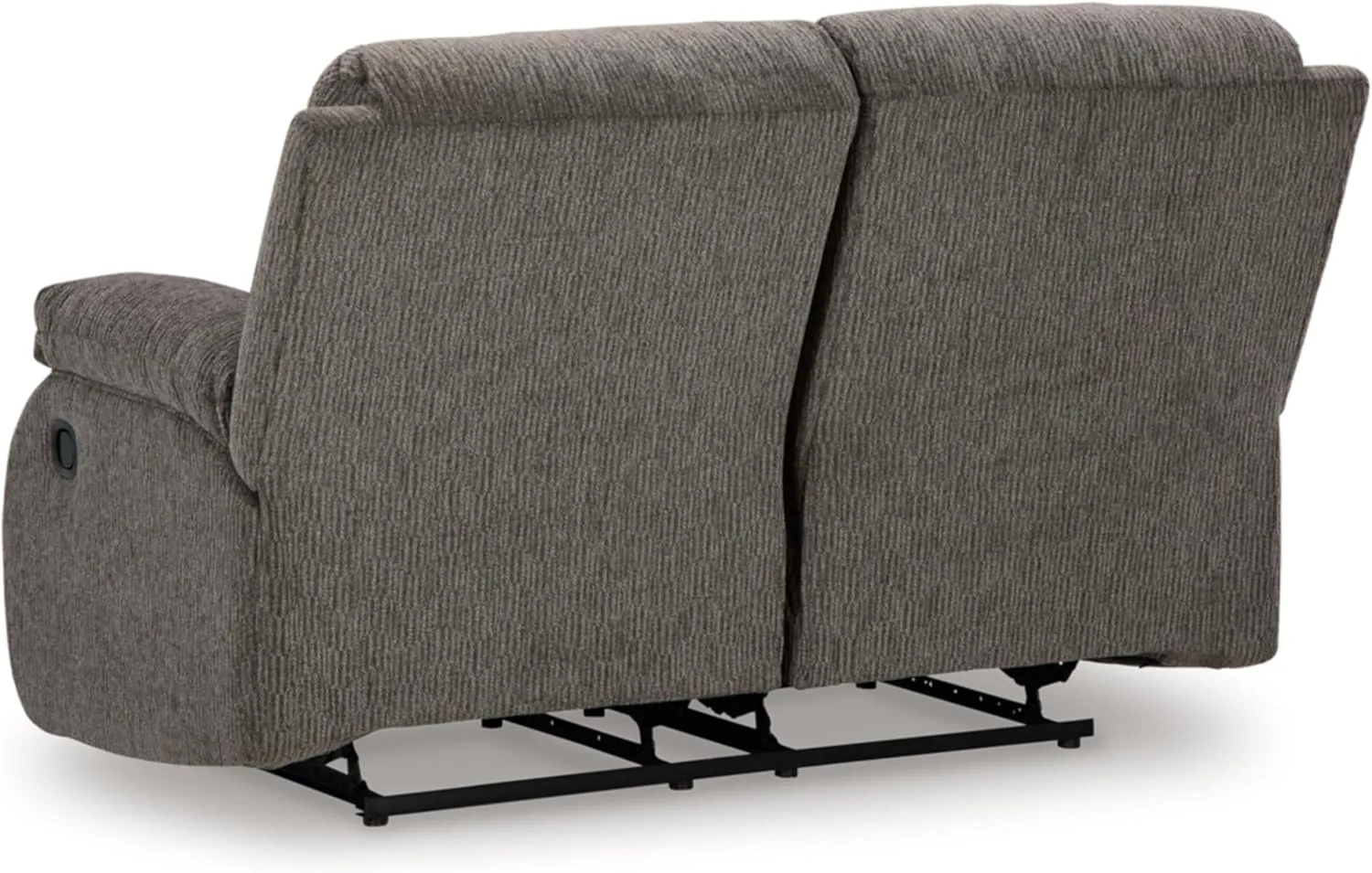 Signature Design by Ashley Scranto Contemporary Manual Reclining Loveseat, Gray