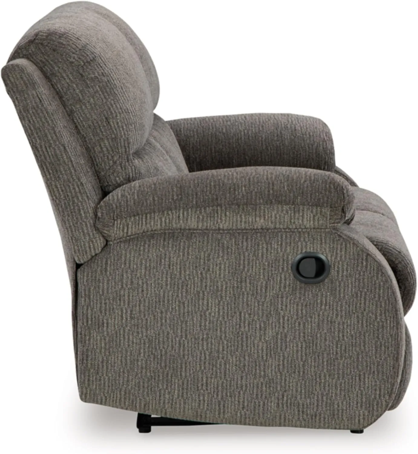 Signature Design by Ashley Scranto Contemporary Manual Reclining Loveseat, Gray
