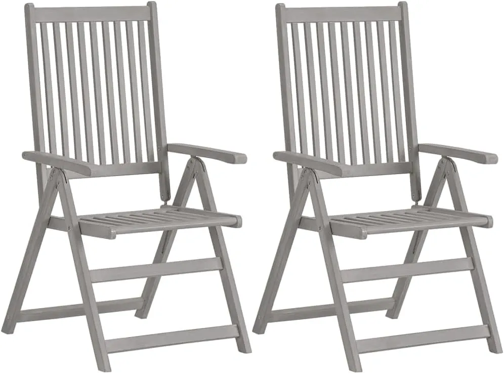 Sillas De Patio Camping Chair Kitchen Chairs Dining Room Chairs - Patio Reclining Chairs 4 pcs with Cushions Solid Acacia Wood for Beaches Garden Park Outside