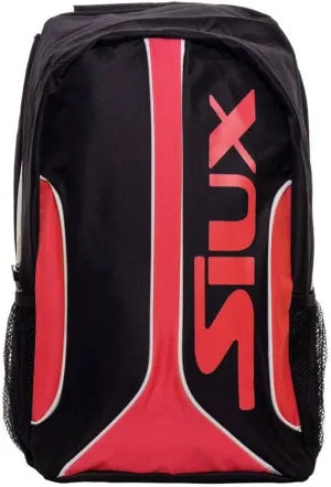 SIUX FUSION BLACK RED Padel Backpack I Compact I Practical I Lightweight I Ideal for Storing Padel Gear