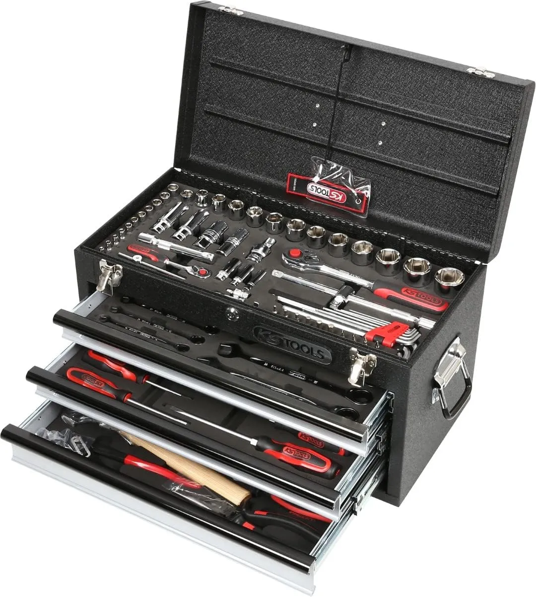 SK Hand Tool 4042146120910 1/4" 1/2" Chromeplus Universal Tool Set, 99 Piece Gear, Clear