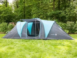 Skandika Hammerfest 6 Sleeper Protect Tent 6 Person in Dark Grey & Light Blue (SKA0061)