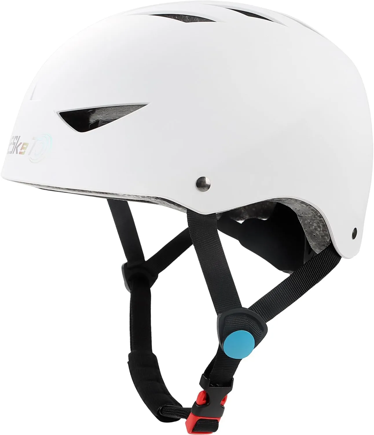 Skateboard Helmet, Lightweight Adjustable Skating Helmet, Breathable ABS Hard Shell Scooter Helmet for Multi, Sport Skateboarding Roller Skate BMX for Boys Girls Teens