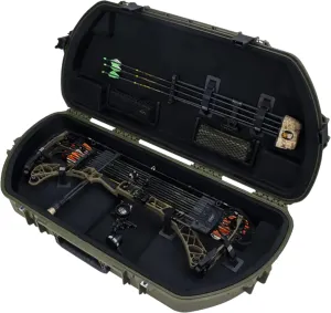 SKB Hard Protective Storage Case for Archery Bow and Arrows, iSeries Shaped Bow Case - Quiver Holder and Gear Box for Hunting Accessories