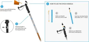SKI Pole Flask 2.0 - Best Gift for Skiers - One Size Fits All w/Free Collapsible Funnel