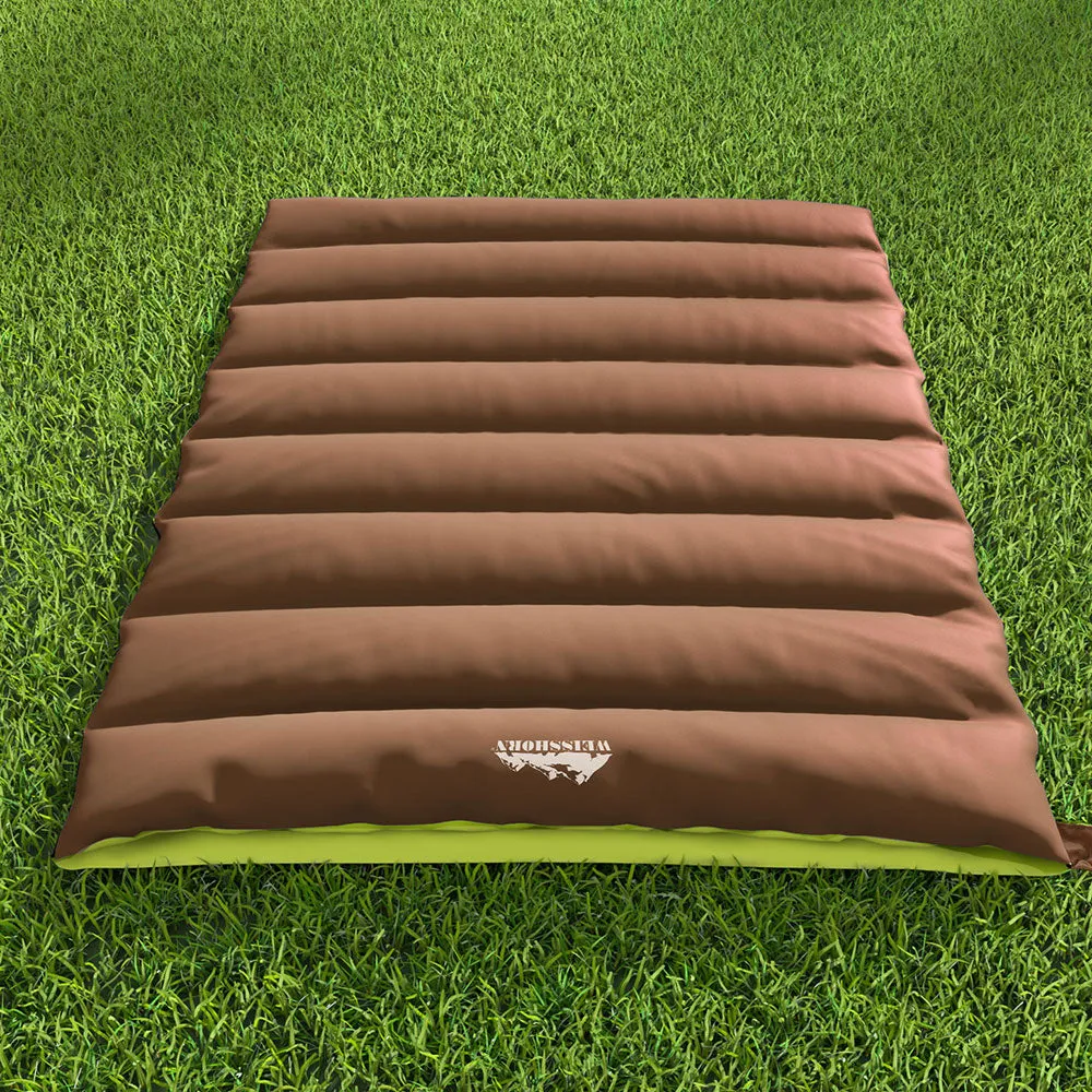 Sleeping Bag Double Thermal Camping & Hiking Tent - Brown -5°C