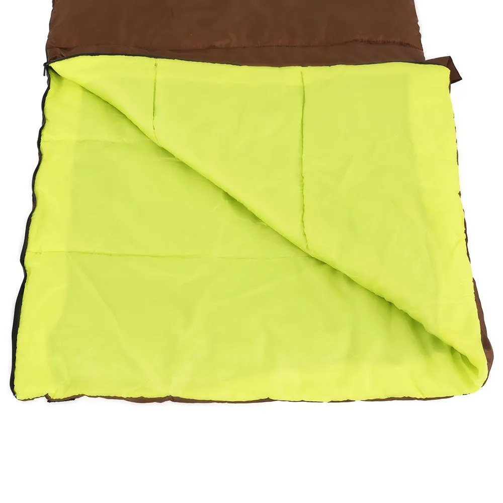 Sleeping Bag Double Thermal Camping & Hiking Tent - Brown -5°C