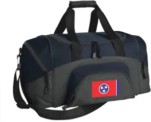 SMALL Tennessee Gym Bag Deluxe Tennessee Flag Travel Duffel Bag