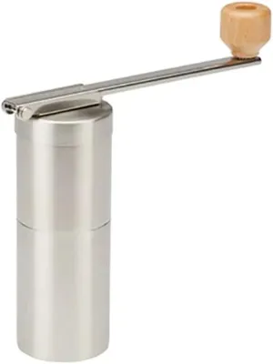 Snow Peak Field Barista Coffee Grinder, Stainless Steel, Manual, Adjustable Ceramic Burr, Durable, Portable, Camping