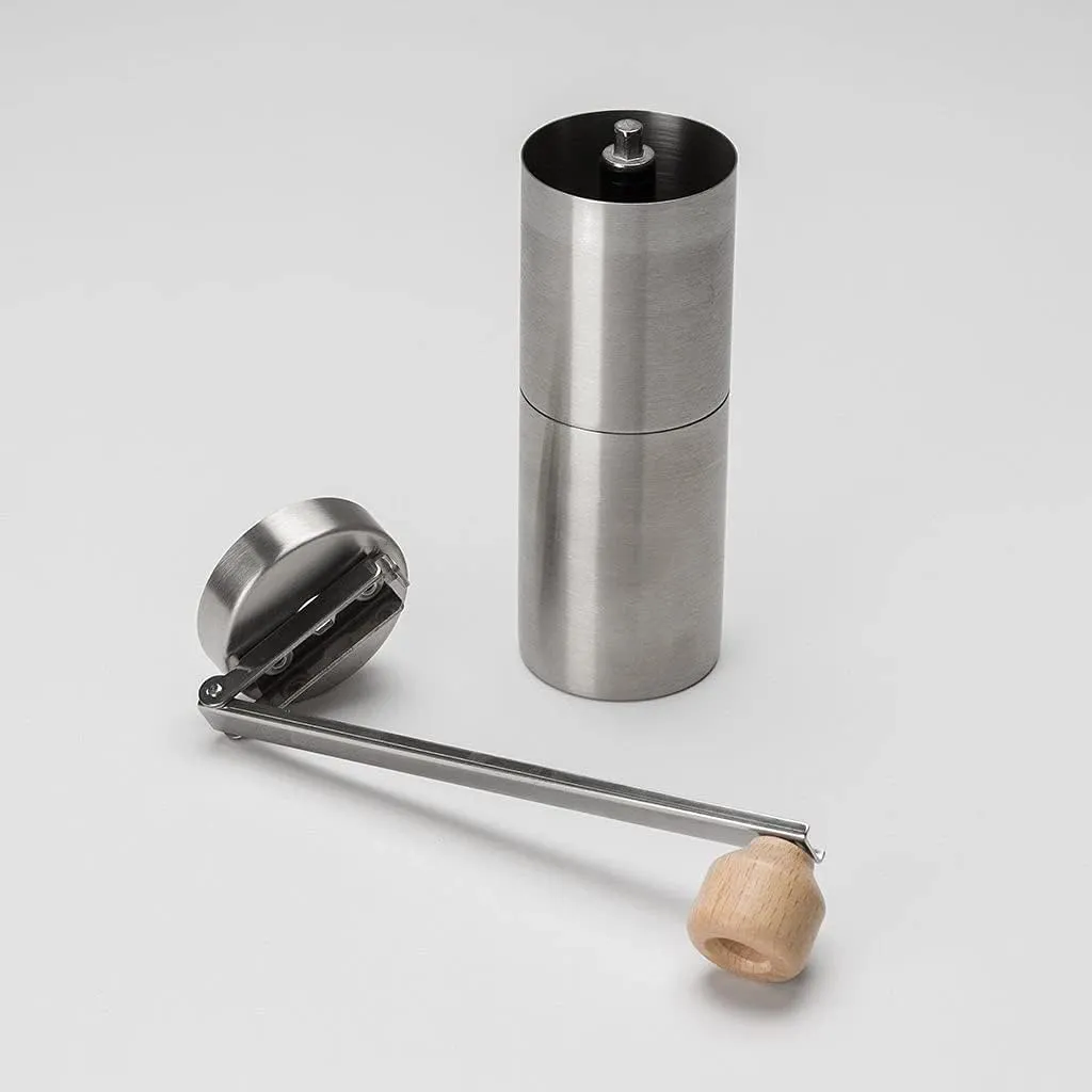 Snow Peak Field Barista Coffee Grinder, Stainless Steel, Manual, Adjustable Ceramic Burr, Durable, Portable, Camping