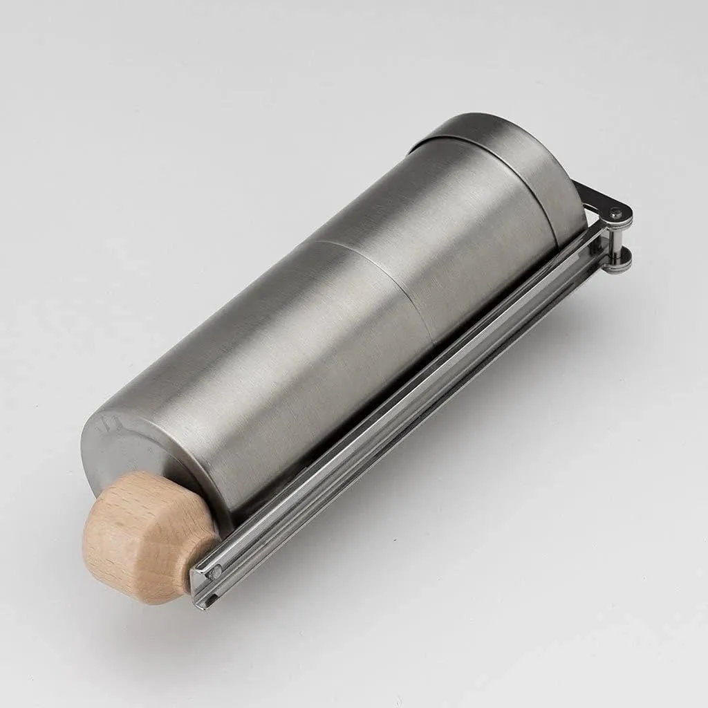Snow Peak Field Barista Coffee Grinder, Stainless Steel, Manual, Adjustable Ceramic Burr, Durable, Portable, Camping