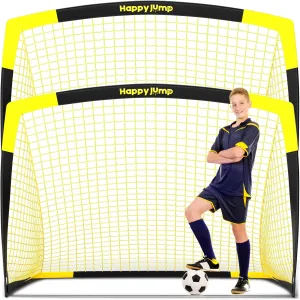 Soccer Goal Pop Up Foldable Soccer Net for Backyard 7x5FT,5x3.6FT,4x3FT,3x2.2FT