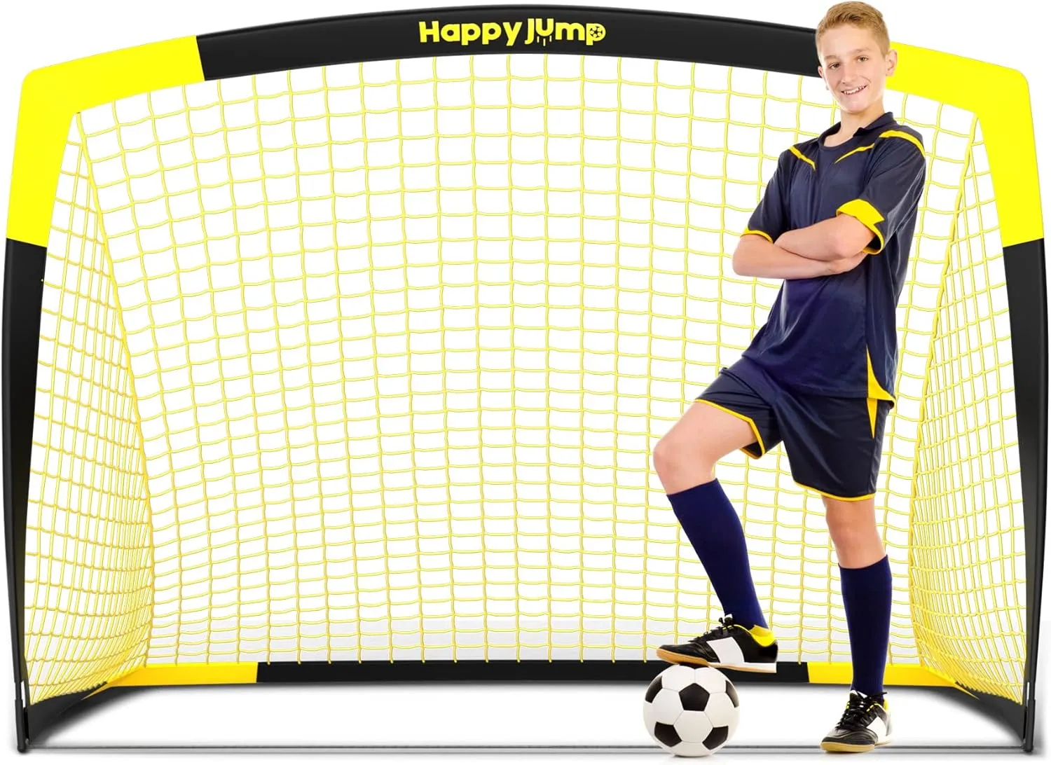 Soccer Goal Pop Up Foldable Soccer Net for Backyard 7x5FT,5x3.6FT,4x3FT,3x2.2FT